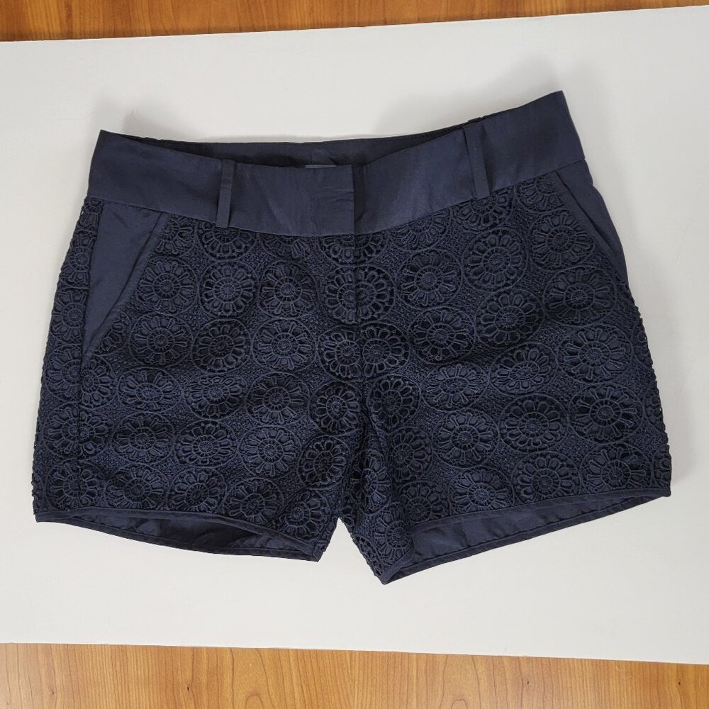 The Limited Navy Lace Crochet Tailored Dress Shorts - 2 - Picture 6 of 6